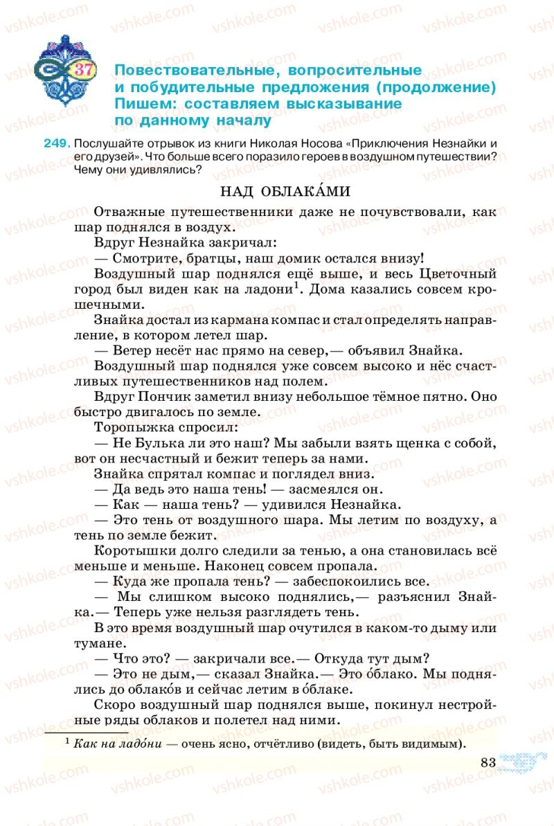 Страница 83 | Підручник Русский язык 5 клас В.А. Корсаков 2013