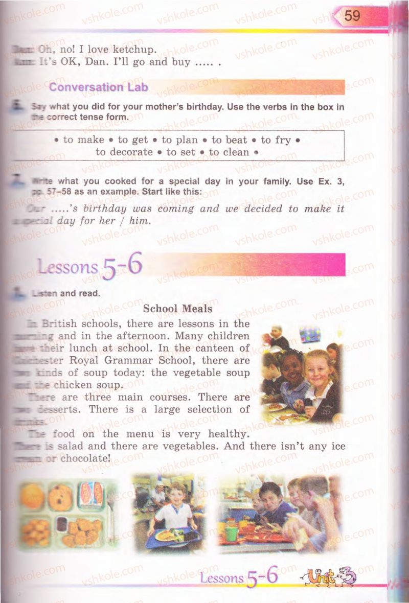 Страница 59 | Підручник Англiйська мова 5 клас А.М. Несвіт 2013
