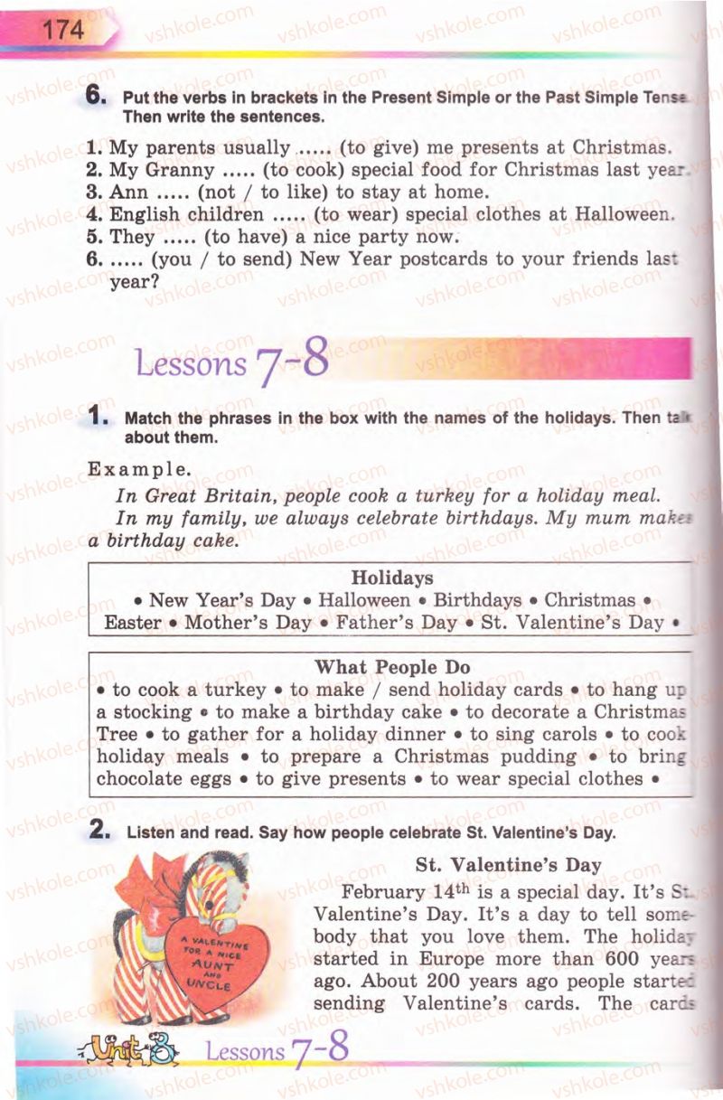 Страница 174 | Підручник Англiйська мова 5 клас А.М. Несвіт 2013