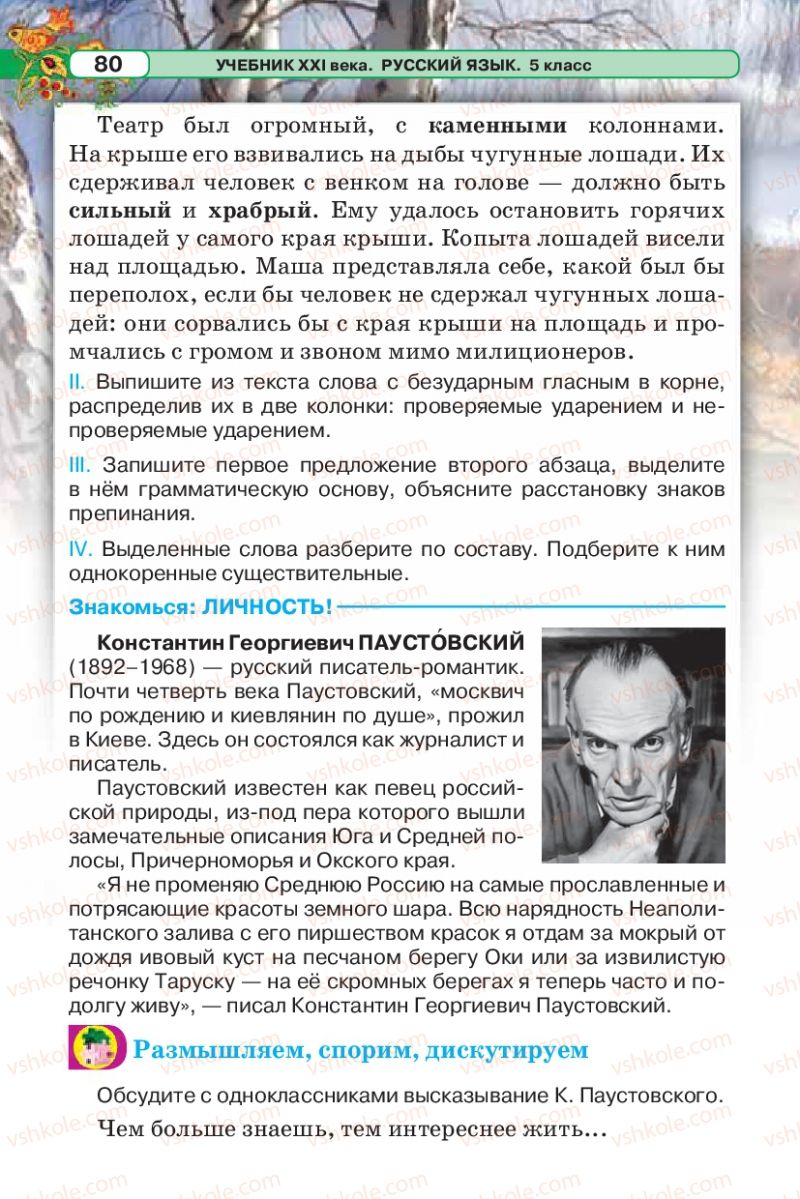 Страница 80 | Підручник Русский язык 5 клас Л.В. Давидюк 2013