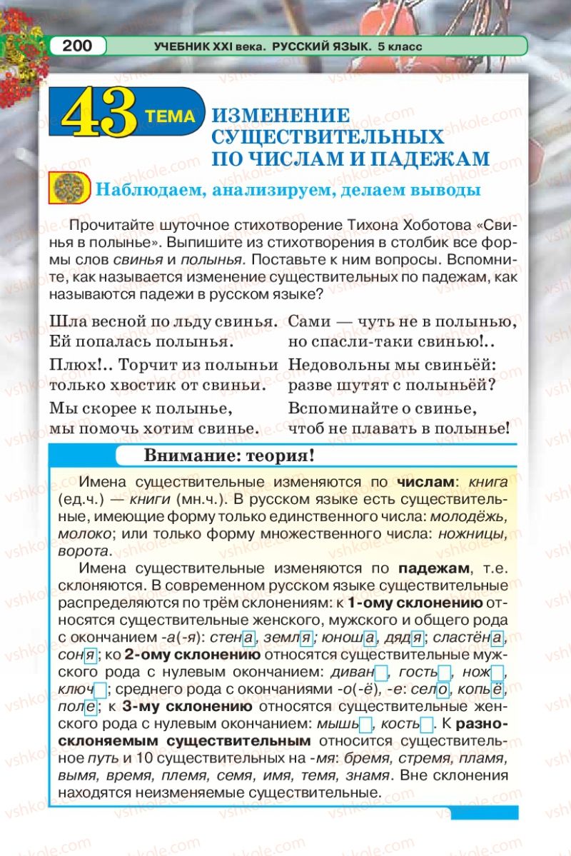 Страница 200 | Підручник Русский язык 5 клас Л.В. Давидюк 2013