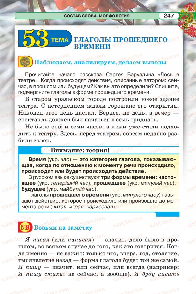 Страница 247 | Підручник Русский язык 5 клас Л.В. Давидюк 2013