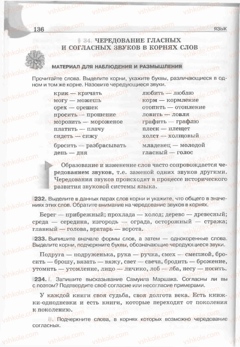Страница 136 | Підручник Русский язык 5 клас Е.И. Быкова, Л.В. Давидюк, Е.С. Снитко, Е.Ф. Рачко 2013