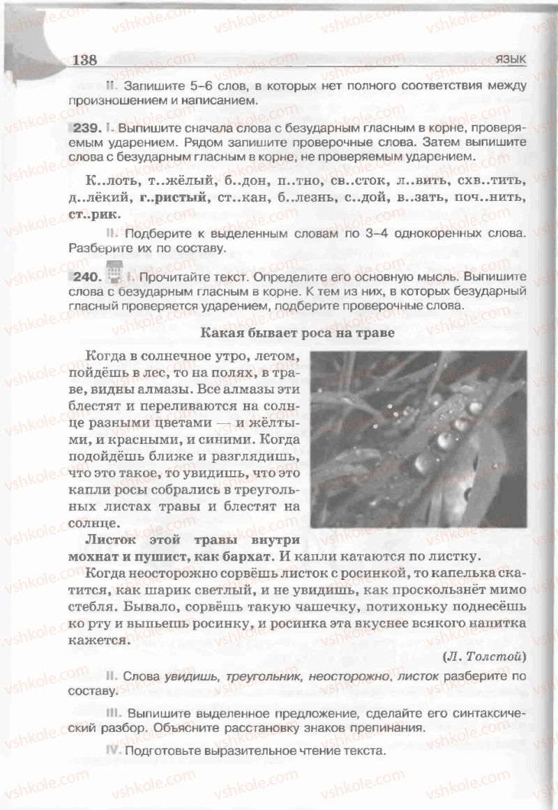 Страница 138 | Підручник Русский язык 5 клас Е.И. Быкова, Л.В. Давидюк, Е.С. Снитко, Е.Ф. Рачко 2013