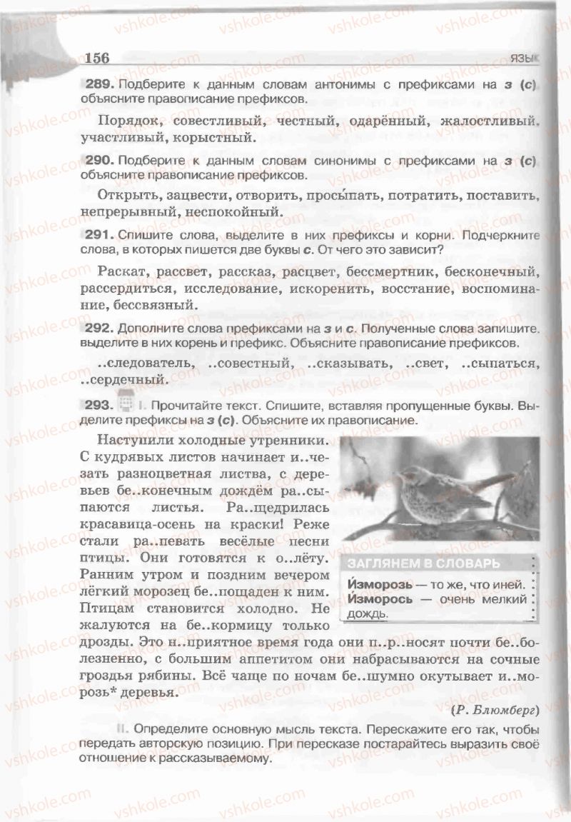 Страница 156 | Підручник Русский язык 5 клас Е.И. Быкова, Л.В. Давидюк, Е.С. Снитко, Е.Ф. Рачко 2013