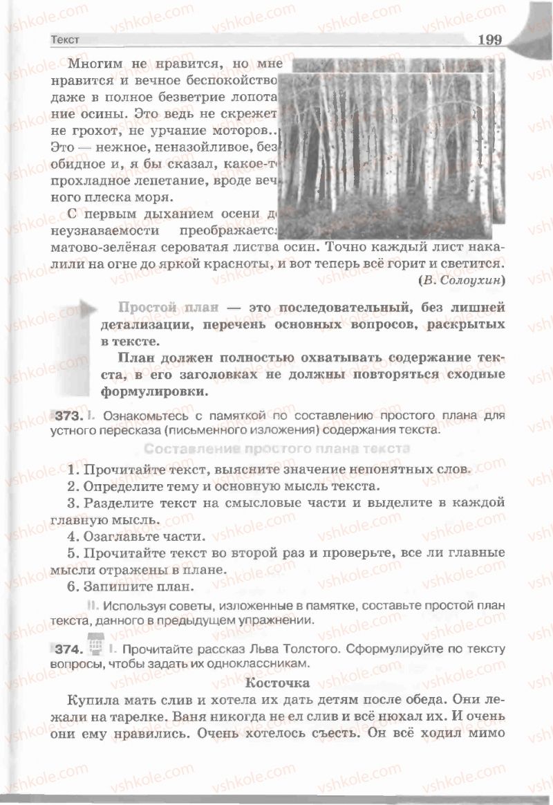 Страница 199 | Підручник Русский язык 5 клас Е.И. Быкова, Л.В. Давидюк, Е.С. Снитко, Е.Ф. Рачко 2013