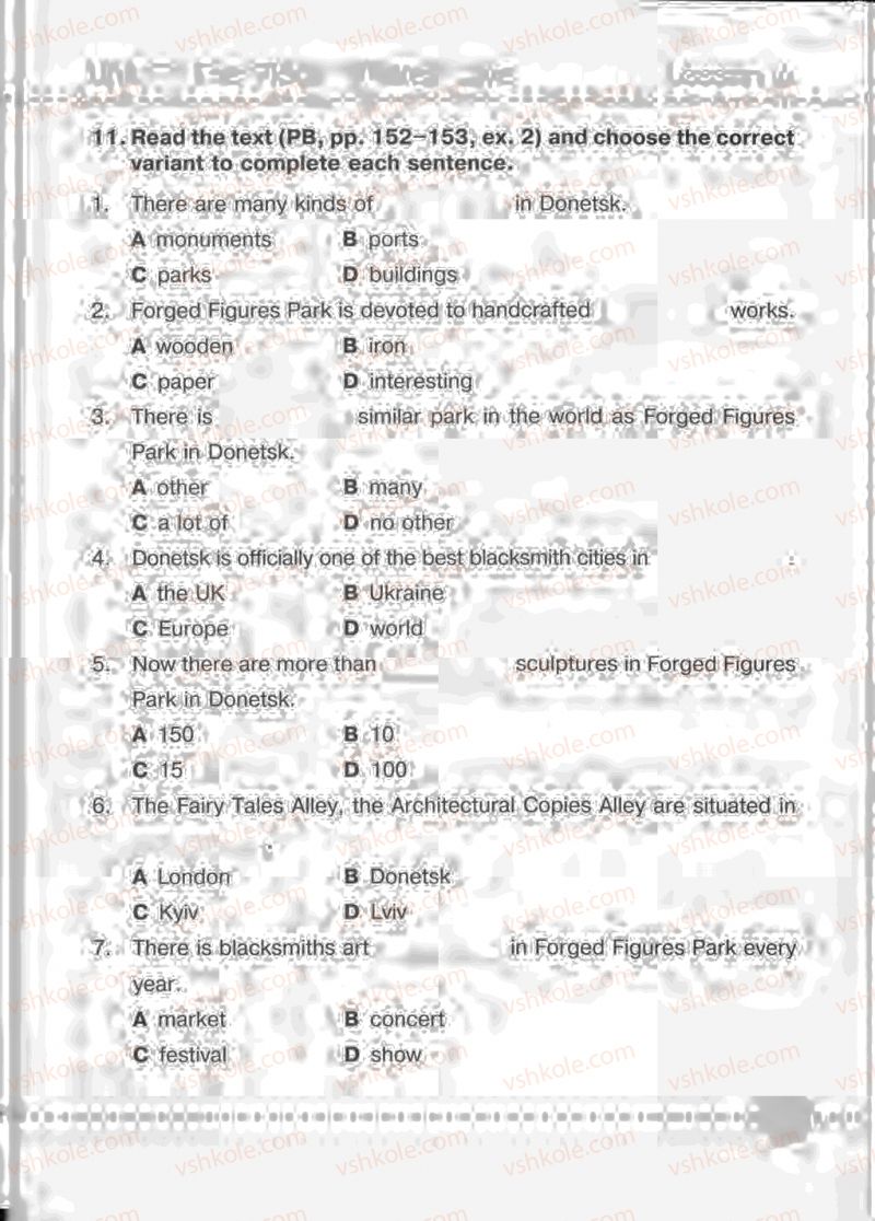 Страница 67 | Підручник Англiйська мова 5 клас О.Я. Косован 2013 Робочий зошит до підручника А.М. Несвіт