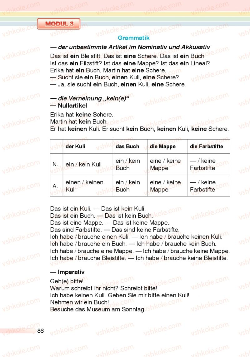 Страница 86 | Підручник Німецька мова 5 клас М.М. Сидоренко, О.А. Палій 2013