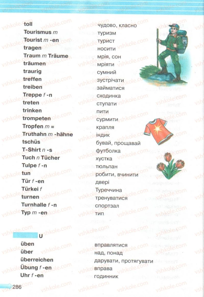 Страница 286 | Підручник Німецька мова 5 клас М.М. Сидоренко, О.А. Палій 2013
