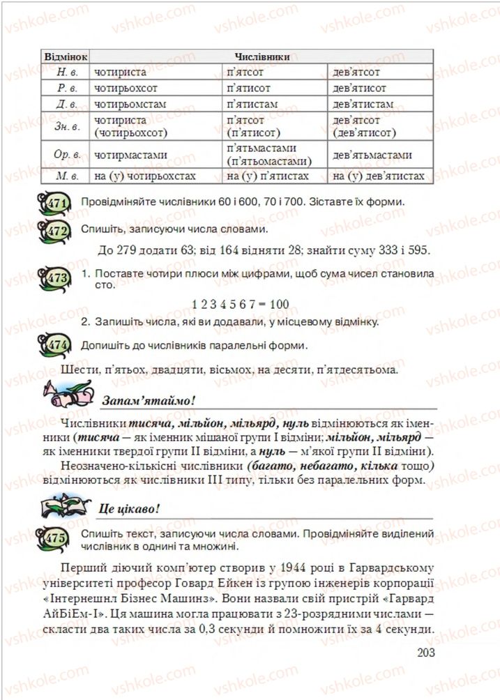 Страница 203 | Підручник Українська мова 6 клас С.Я. Єрмоленко, В.Т. Сичова, М.Г. Жук 2014