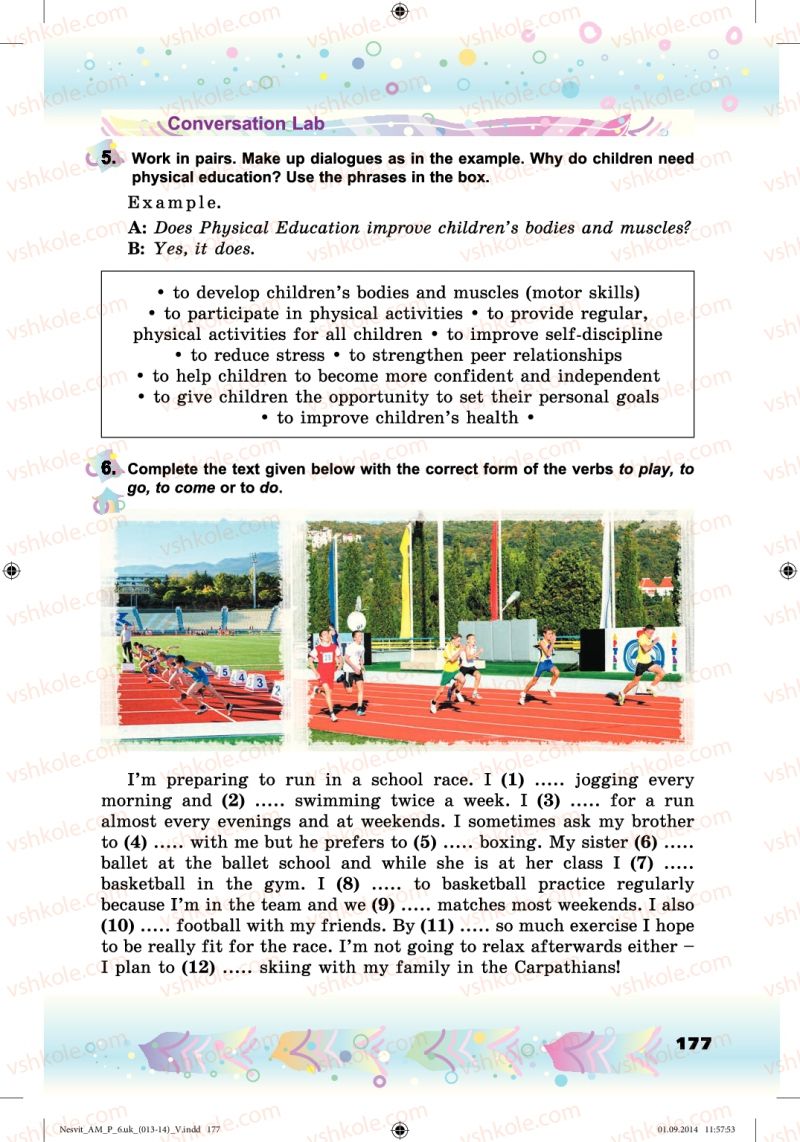 Страница 177 | Підручник Англiйська мова 6 клас А.М. Несвіт 2014