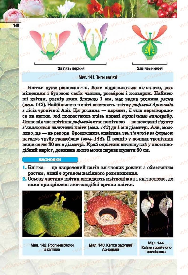 Страница 146 | Підручник Біологія 6 клас І.Ю. Костіков, С.О. Волгін, В.В. Додь 2014