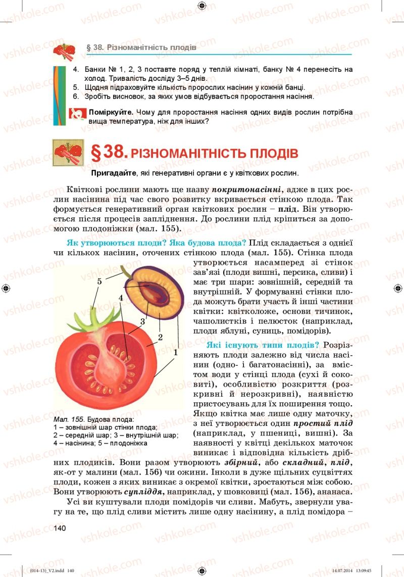 Страница 140 | Підручник Біологія 6 клас Л.І. Остапченко, П.Г. Балан, Н.Ю. Матяш 2014