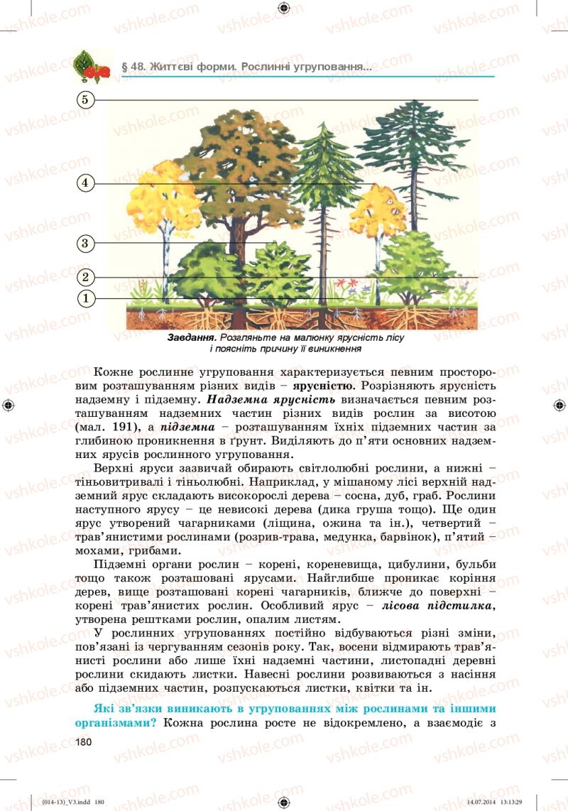 Страница 180 | Підручник Біологія 6 клас Л.І. Остапченко, П.Г. Балан, Н.Ю. Матяш 2014