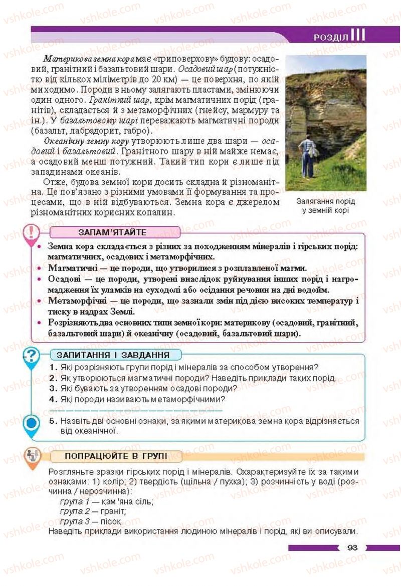 Страница 93 | Підручник Географія 6 клас В.М. Бойко, С.В. Міхелі 2014