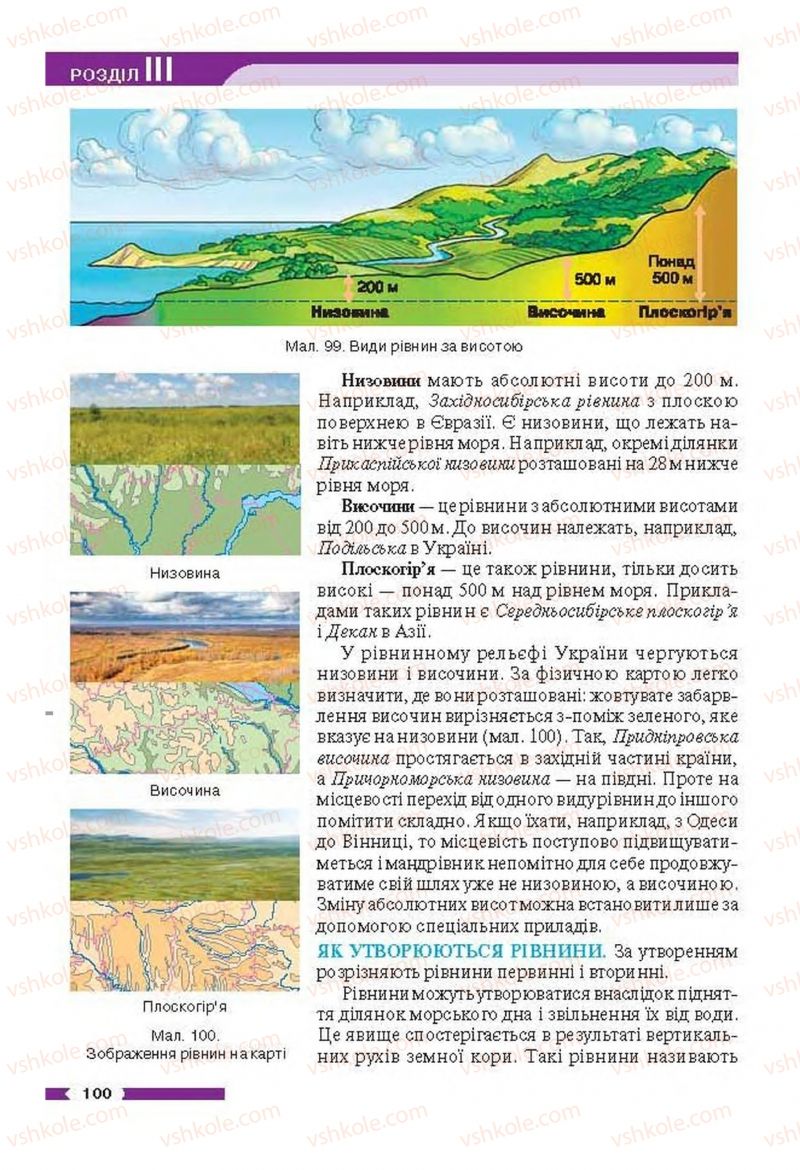 Страница 100 | Підручник Географія 6 клас В.М. Бойко, С.В. Міхелі 2014