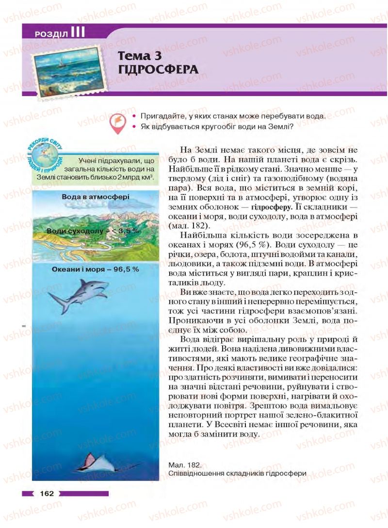 Страница 162 | Підручник Географія 6 клас В.М. Бойко, С.В. Міхелі 2014
