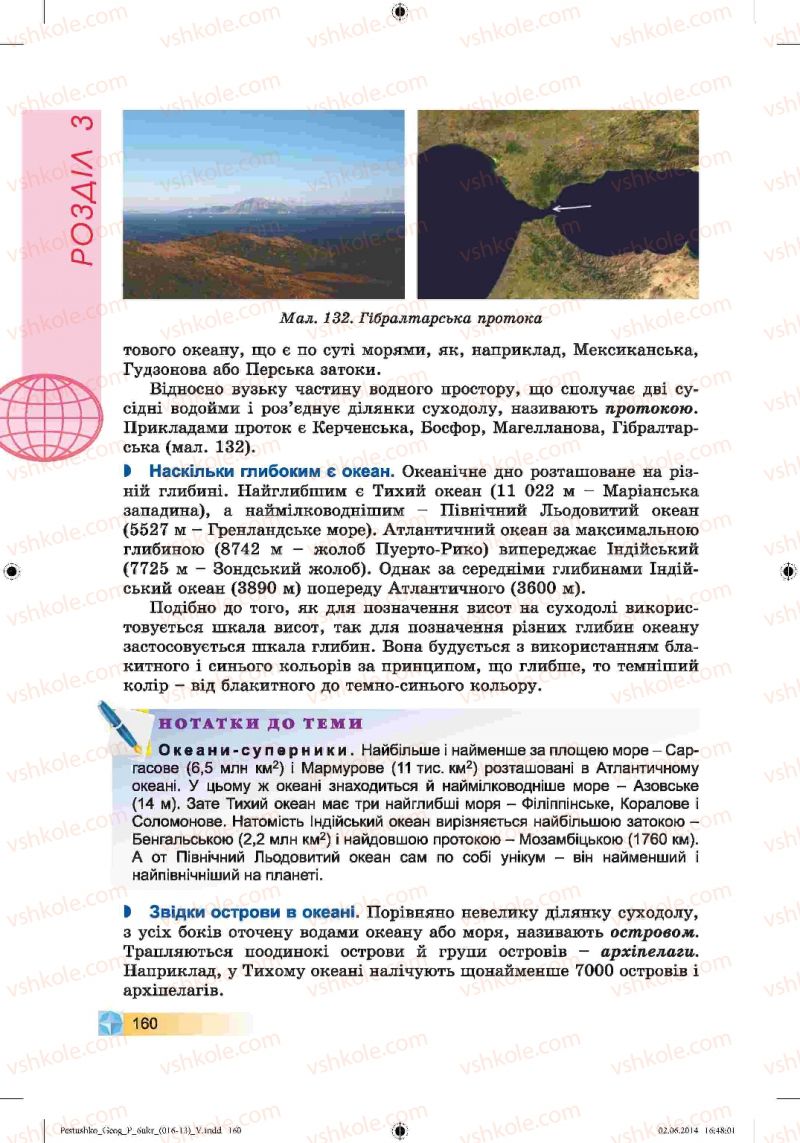 Страница 160 | Підручник Географія 6 клас В.Ю. Пестушко, Г.Ш. Уварова 2014