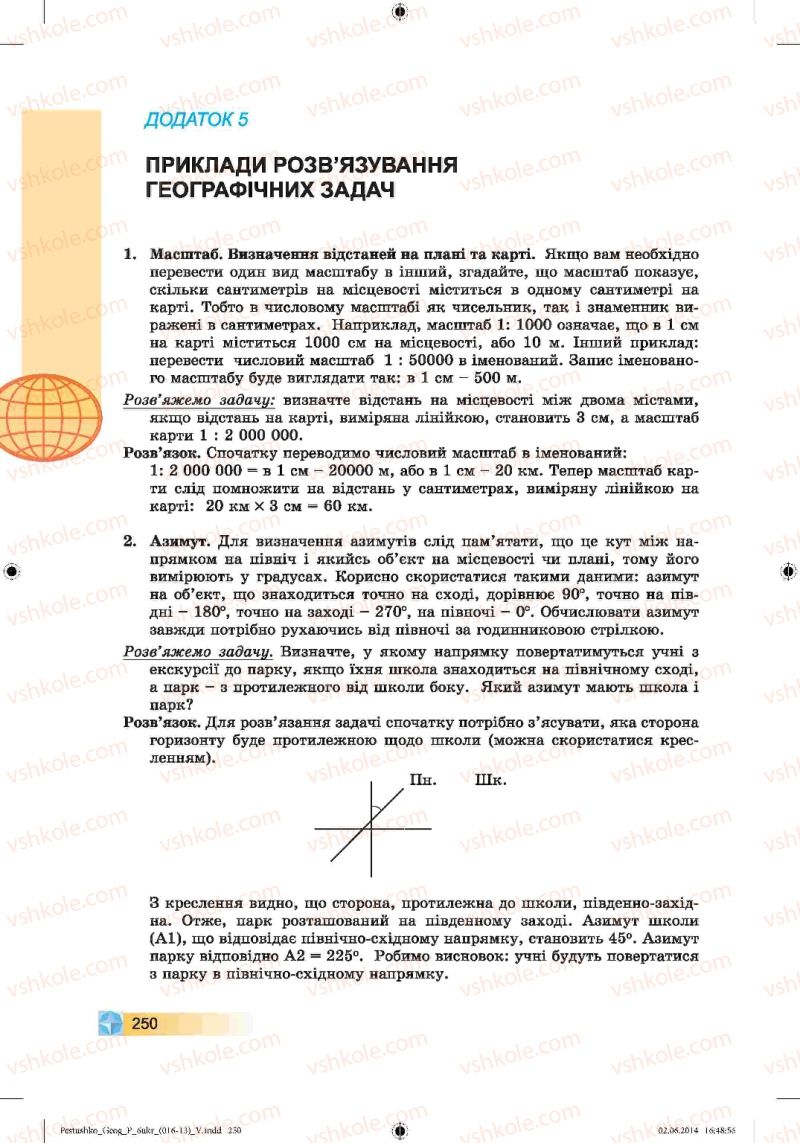 Страница 250 | Підручник Географія 6 клас В.Ю. Пестушко, Г.Ш. Уварова 2014
