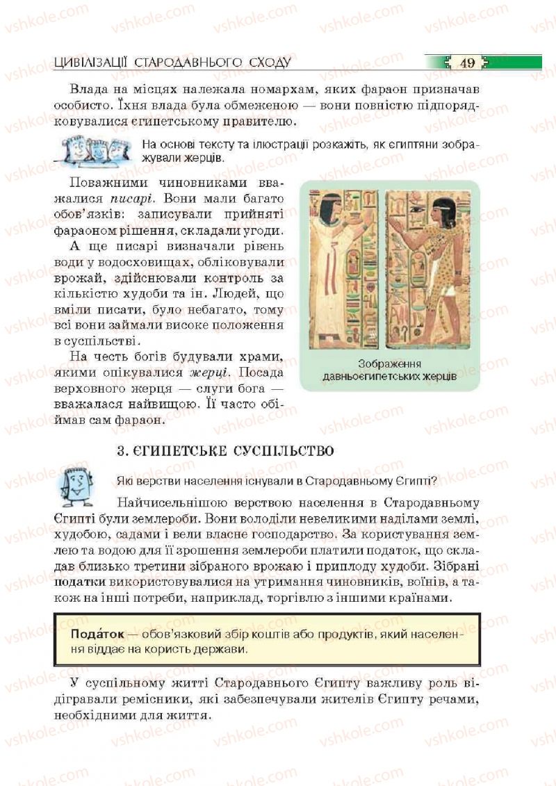 Страница 49 | Підручник Історія 6 клас О.І. Пометун, П.В. Мороз, Ю.Б. Малієнко 2014