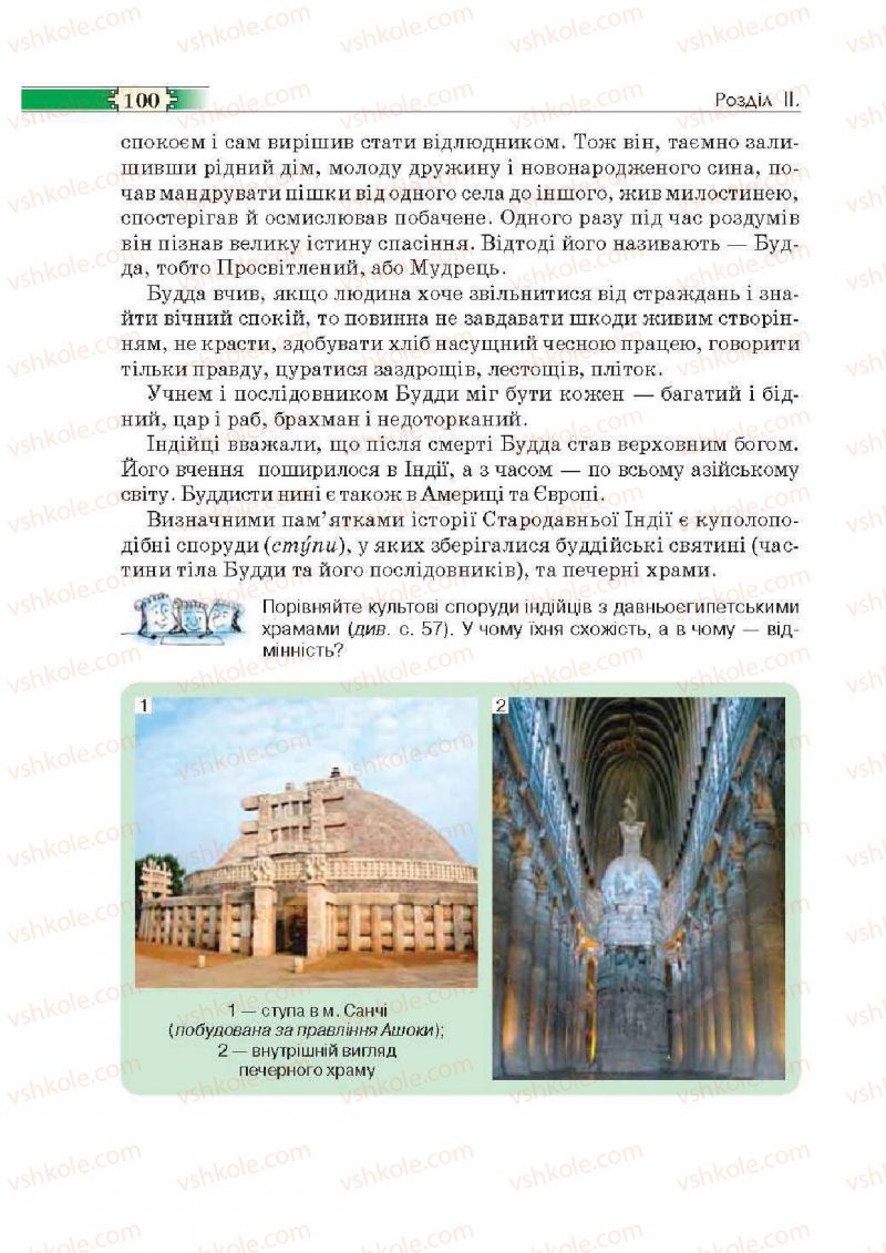 Страница 100 | Підручник Історія 6 клас О.І. Пометун, П.В. Мороз, Ю.Б. Малієнко 2014