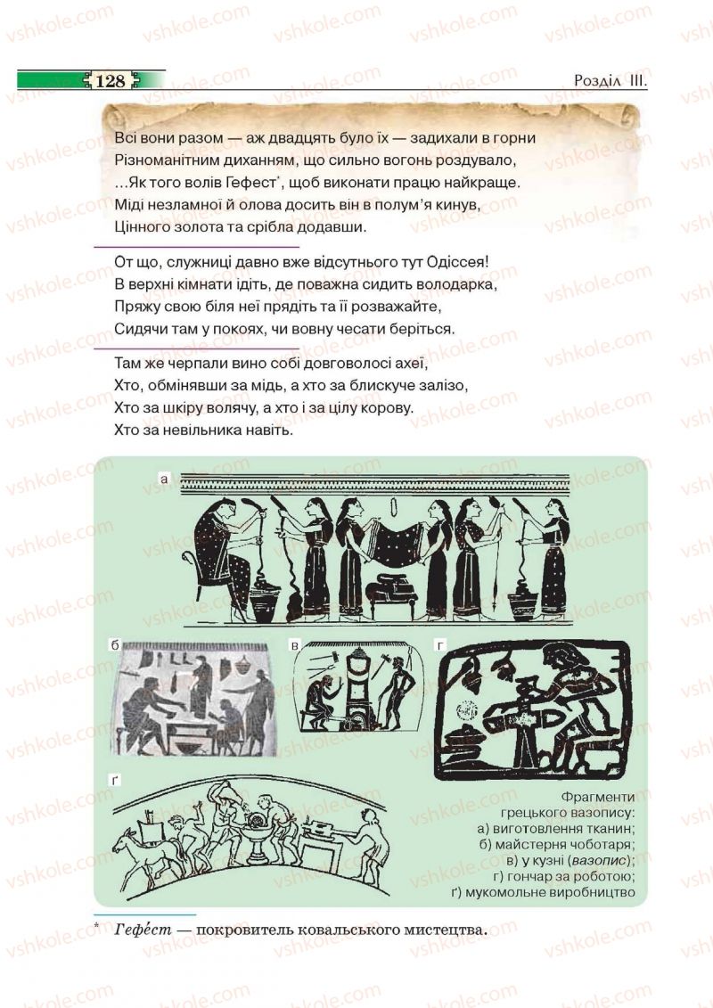 Страница 128 | Підручник Історія 6 клас О.І. Пометун, П.В. Мороз, Ю.Б. Малієнко 2014