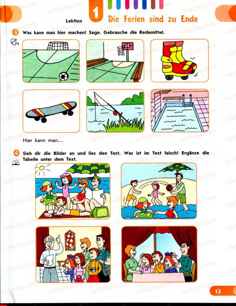 Страница 13 | Підручник Німецька мова 7 клас С.І. Сотникова 2010