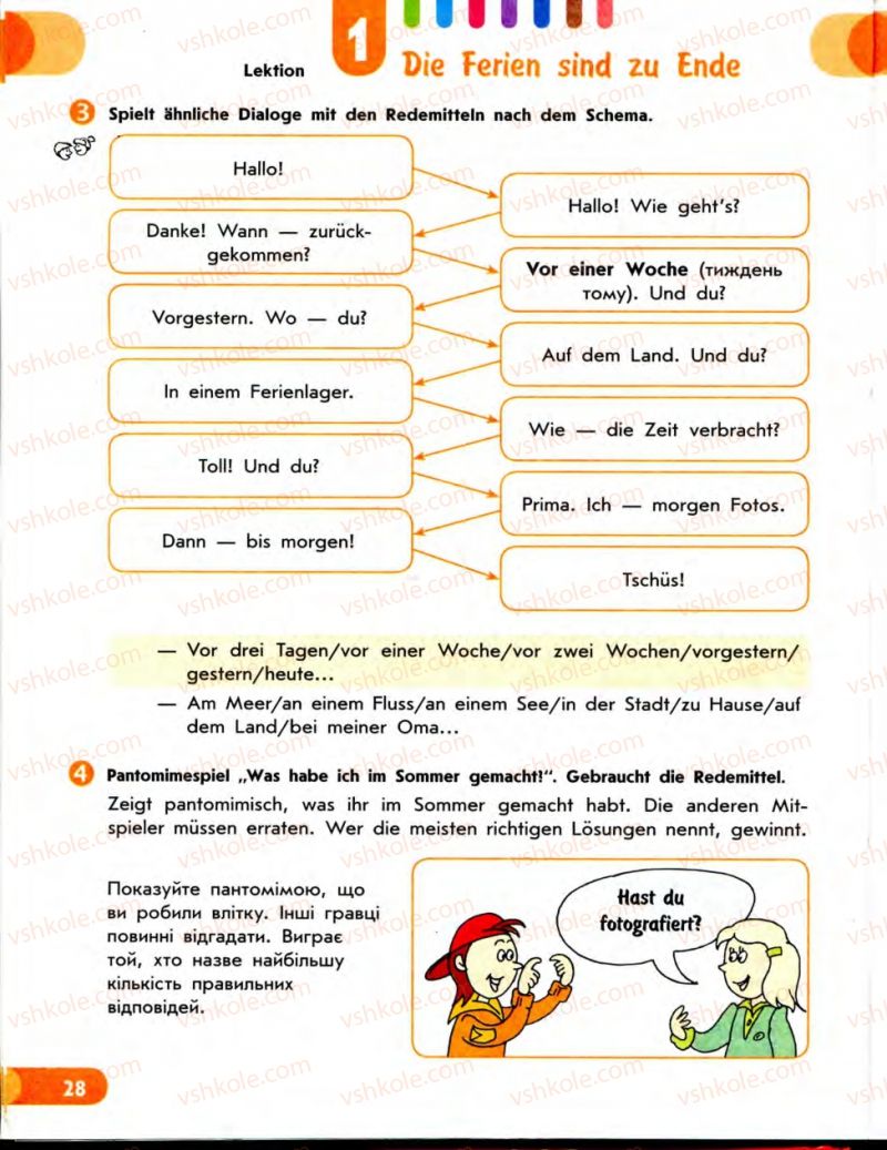 Страница 28 | Підручник Німецька мова 7 клас С.І. Сотникова 2010