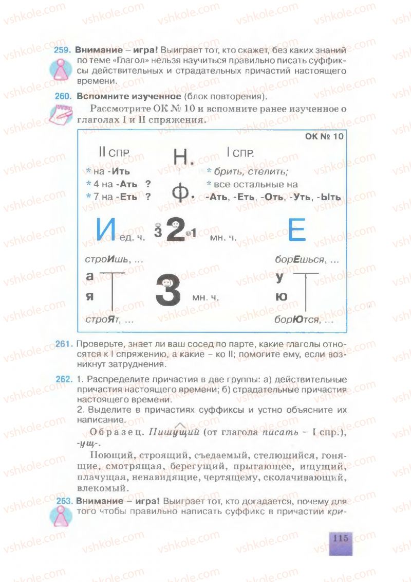 Страница 115 | Підручник Русский язык 7 клас Е.В. Малыхина 2007