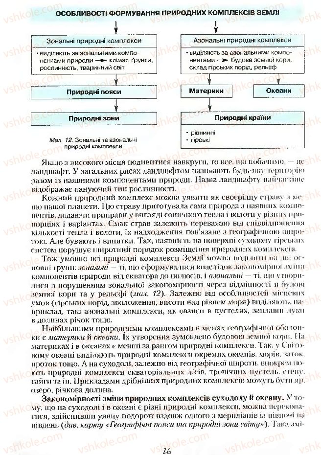 Страница 26 | Підручник Географія 7 клас С.Г. Кобернік, Р.Р. Коваленко 2007