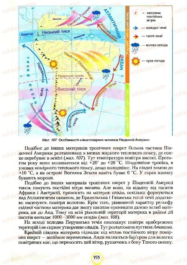 Страница 153 | Підручник Географія 7 клас С.Г. Кобернік, Р.Р. Коваленко 2007