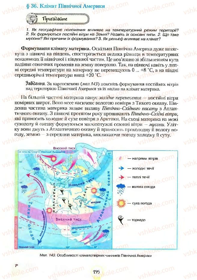Страница 195 | Підручник Географія 7 клас С.Г. Кобернік, Р.Р. Коваленко 2007
