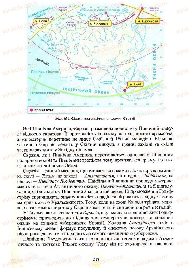 Страница 217 | Підручник Географія 7 клас С.Г. Кобернік, Р.Р. Коваленко 2007