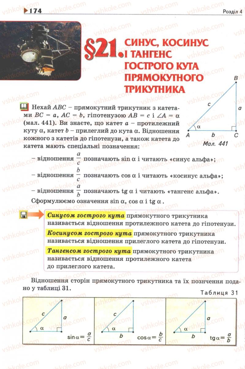 Страница 174 | Підручник Геометрія 8 клас М.І. Бурда, Н.А. Тарасенкова 2007