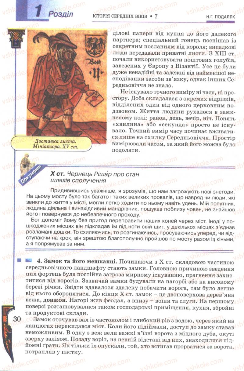 Страница 30 | Підручник Всесвітня історія 7 клас Н.Г. Подаляк 2007
