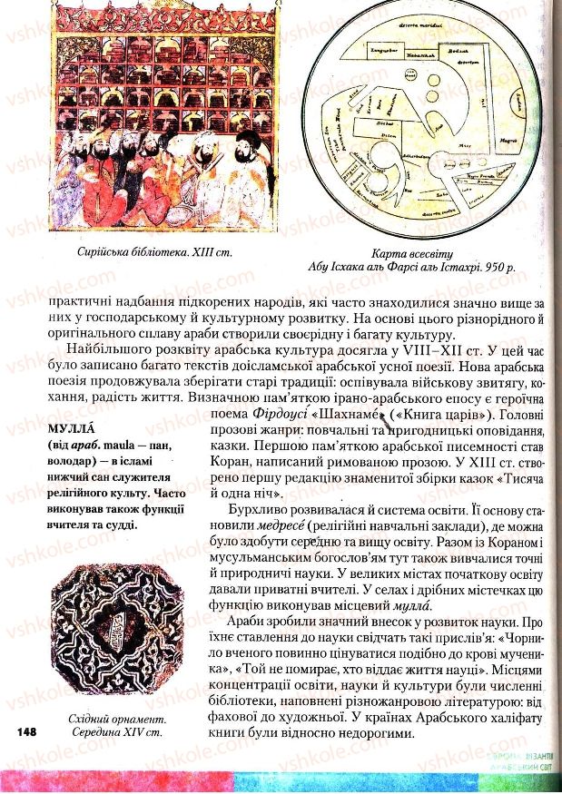 Страница 148 | Підручник Всесвітня історія 7 клас І.М. Ліхтей 2007