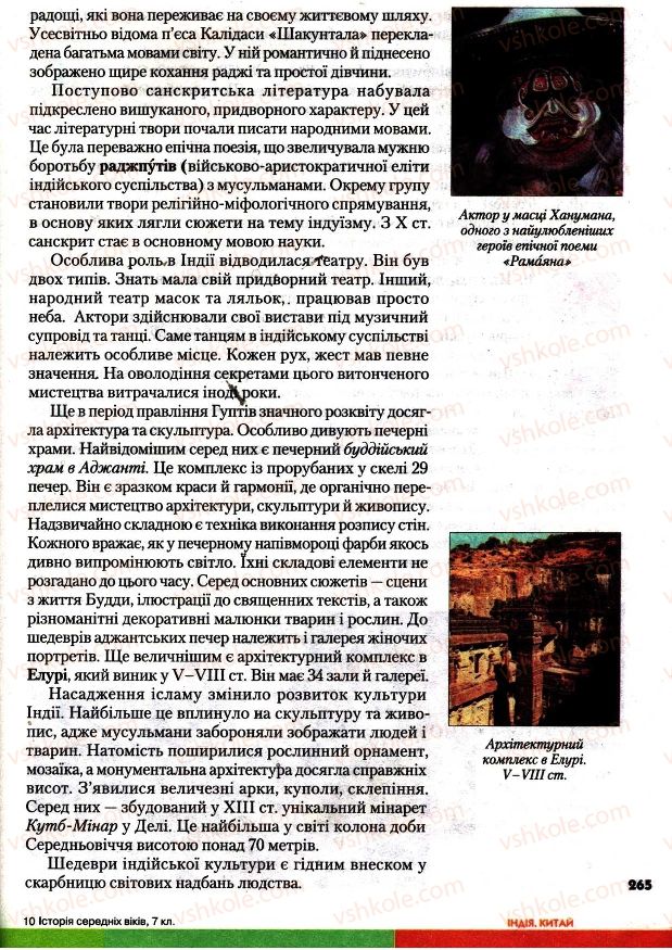 Страница 265 | Підручник Всесвітня історія 7 клас І.М. Ліхтей 2007