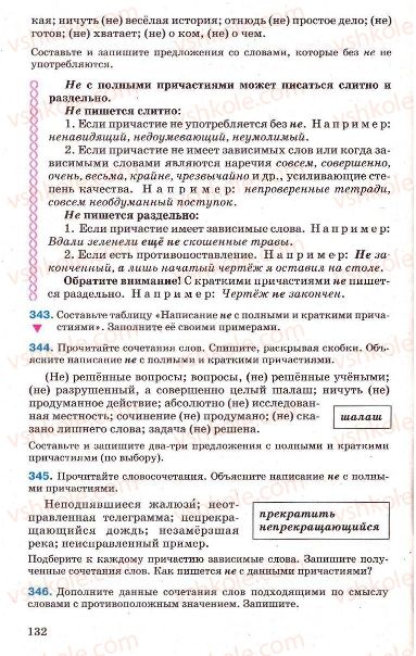 Страница 132 | Підручник Русский язык 7 клас Г.А. Михайловская, Н.А. Пашковская, В.А. Корсаков, Е.В. Барабашова 2010