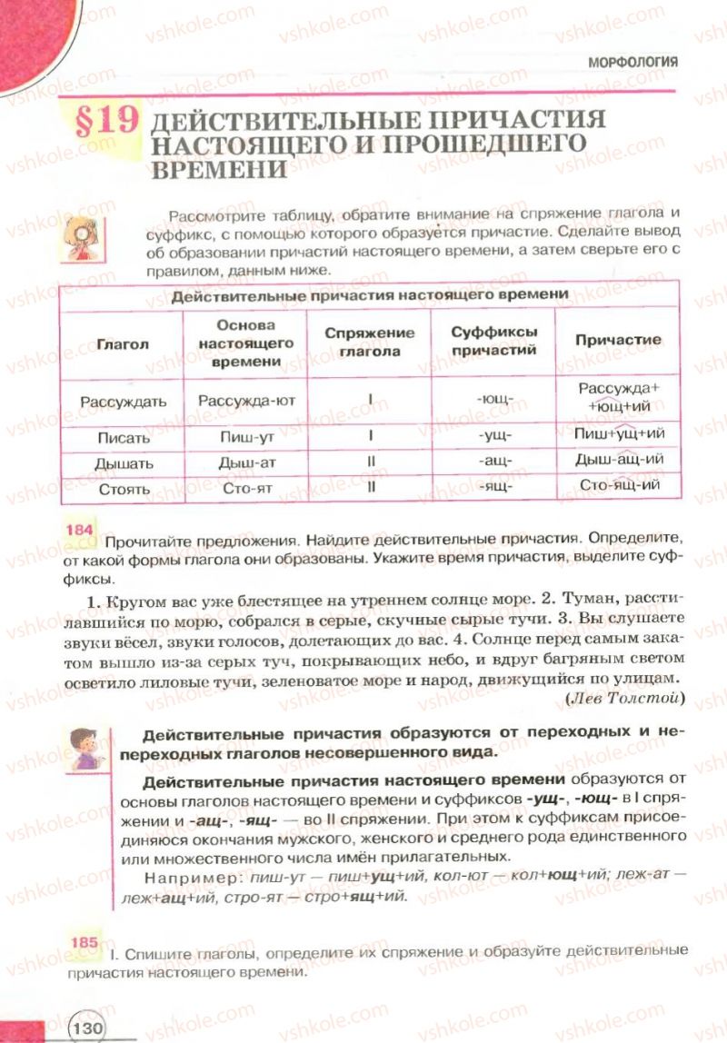 Страница 130 | Підручник Русский язык 7 клас Е.И. Быкова, Л.В. Давидюк, В.И. Стативка 2007