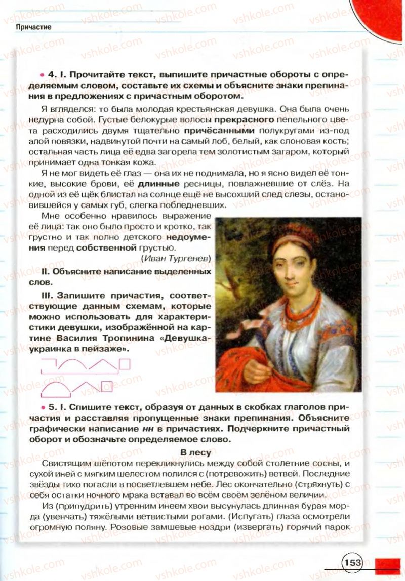 Страница 153 | Підручник Русский язык 7 клас Е.И. Быкова, Л.В. Давидюк, В.И. Стативка 2007