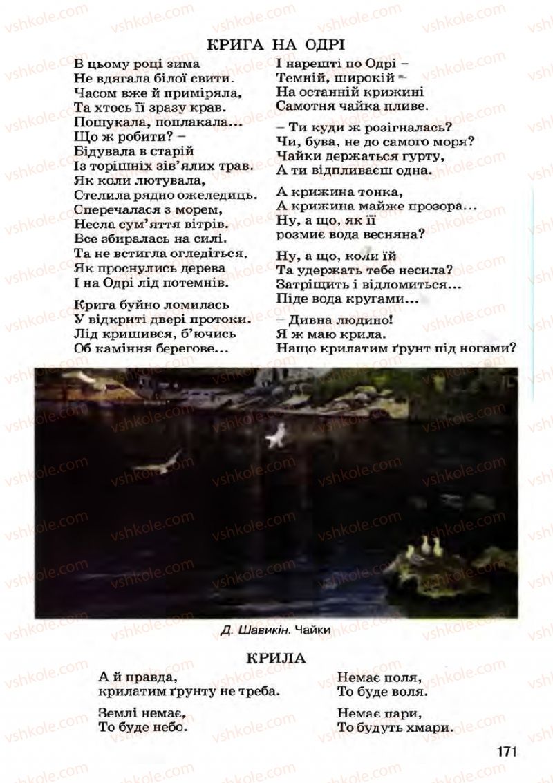 Страница 171 | Підручник Українська література 7 клас І.О. Міщенко 2007