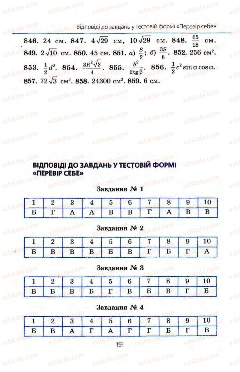 Страница 191 | Підручник Геометрія 8 клас А.Г. Мерзляк, В.Б. Полонський, М.С. Якір 2008