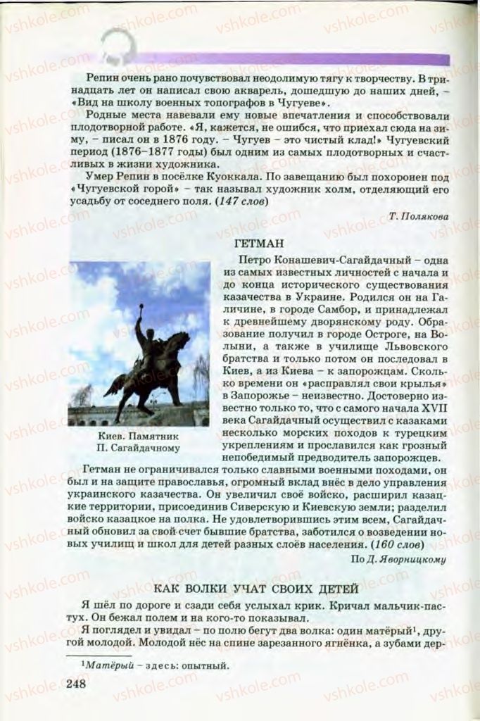 Страница 248 | Підручник Русский язык 8 клас Т.М. Полякова, Е.И. Самонова, В.В. Дьяченко 2008