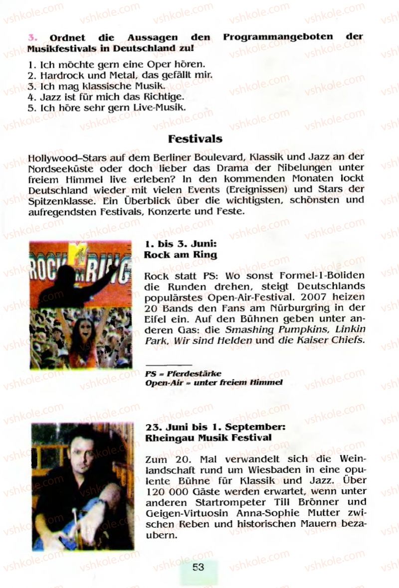 Страница 53 | Підручник Німецька мова 8 клас Л.П. Савченко 2008