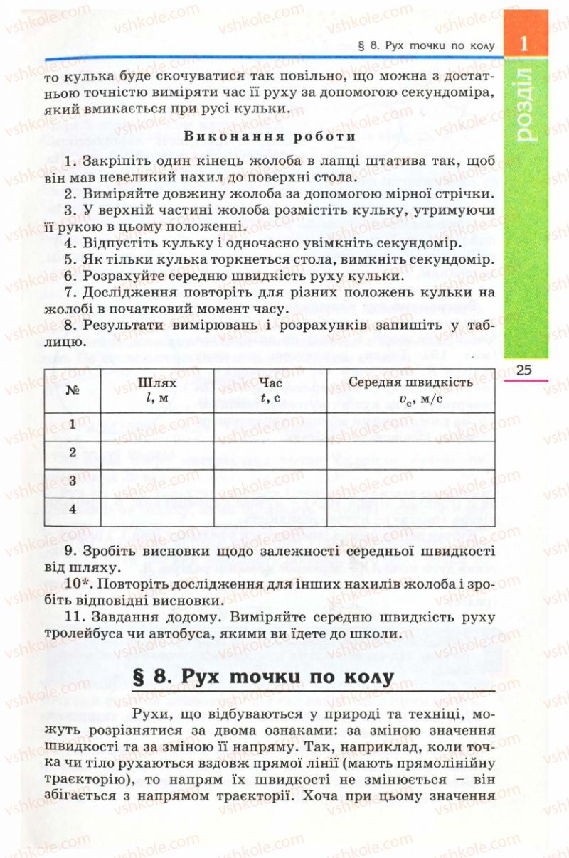 Страница 25 | Підручник Фізика 8 клас Є.В. Коршак, О.І. Ляшенко, В.Ф. Савченко 2008