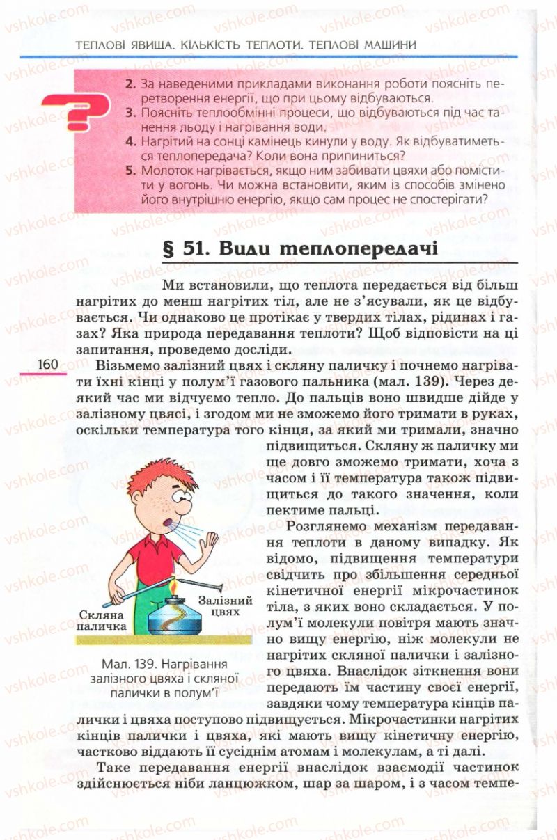 Страница 160 | Підручник Фізика 8 клас Є.В. Коршак, О.І. Ляшенко, В.Ф. Савченко 2008