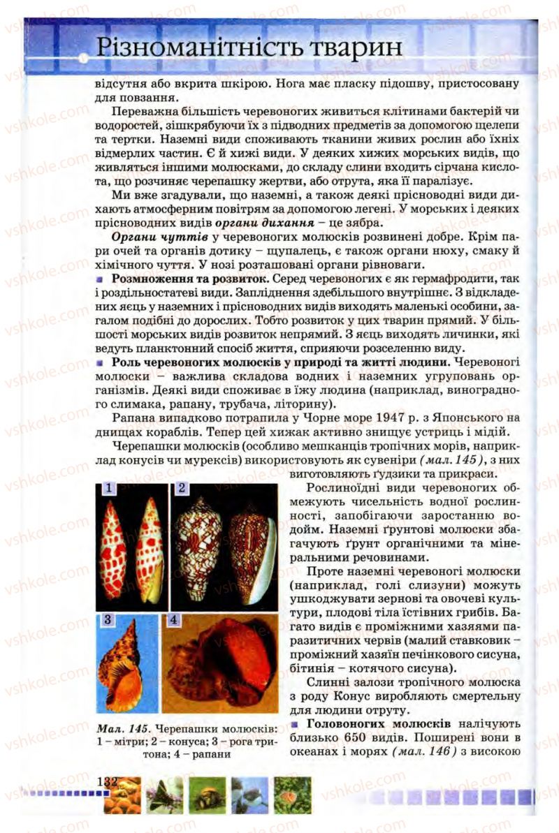 Страница 132 | Підручник Біологія 8 клас В.В. Серебряков, П.Г. Балан 2008
