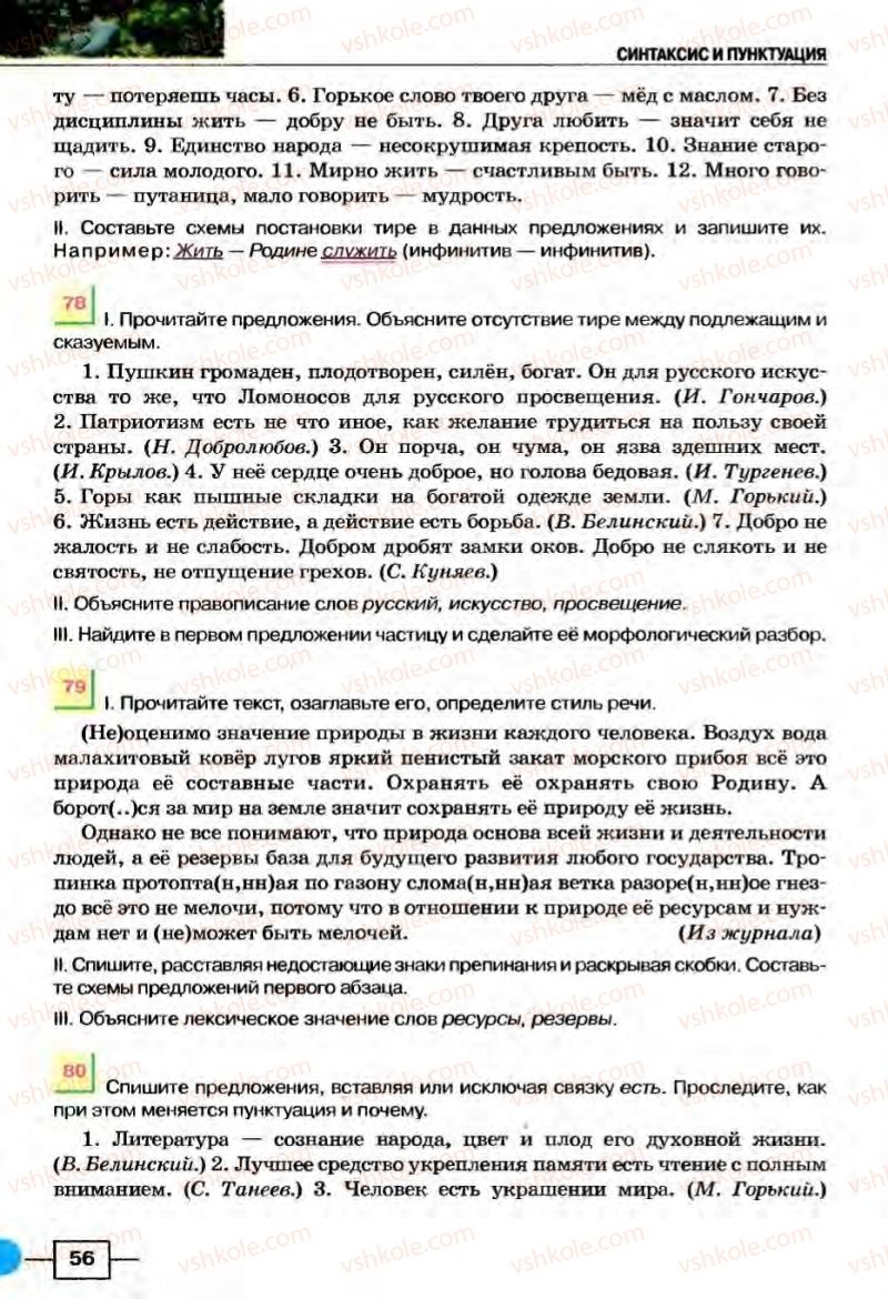 Страница 56 | Підручник Русский язык 8 клас Е.И. Быкова, Л.В Давидюк, В.И. Стативка 2008