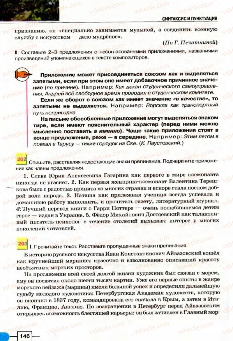 Страница 146 | Підручник Русский язык 8 клас Е.И. Быкова, Л.В Давидюк, В.И. Стативка 2008