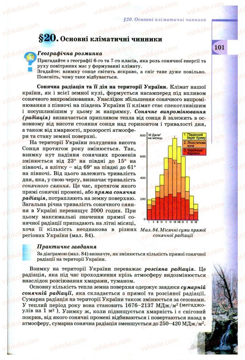Страница 101 | Підручник Географія 8 клас В.Ю. Пестушко, Г.Ш. Уварова 2008